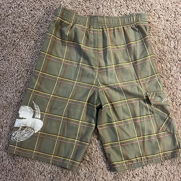 Tony Hawk Boys Size 7 (Large) Green Unlined Swim Trunks - Picture 7 of 7
